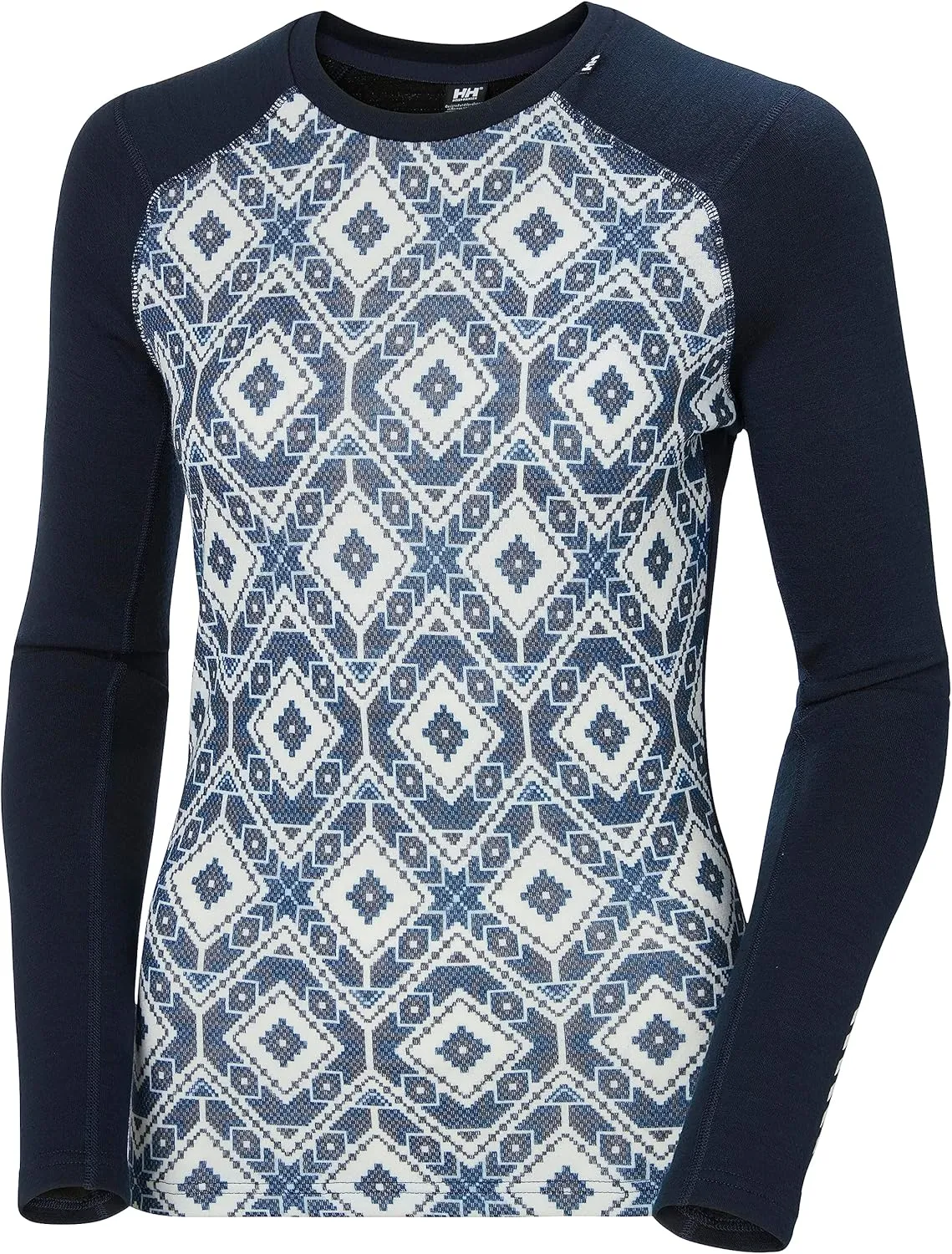 Helly-Hansen Women's LIFA Merino Midweight Graphic Long-Sleeve Crew Base Layer