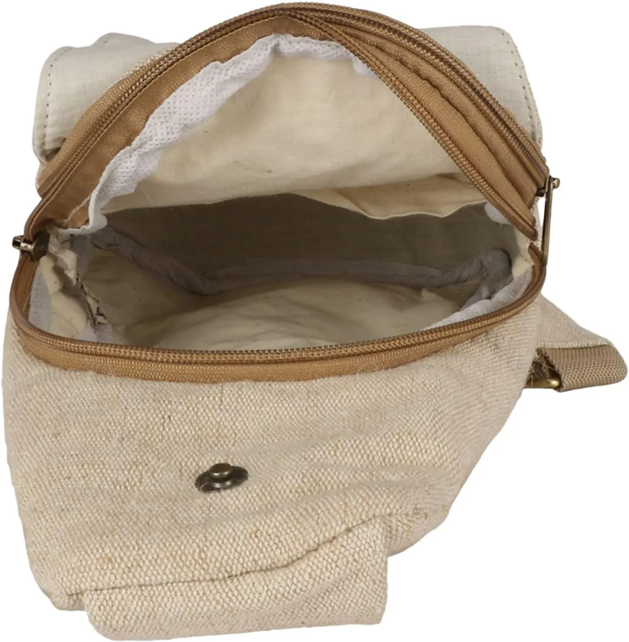 Hemp Sling Backpack- Hemp Cross body Bag- Hemp Shoulder Backpack Adjustable Strap for Men & Women
