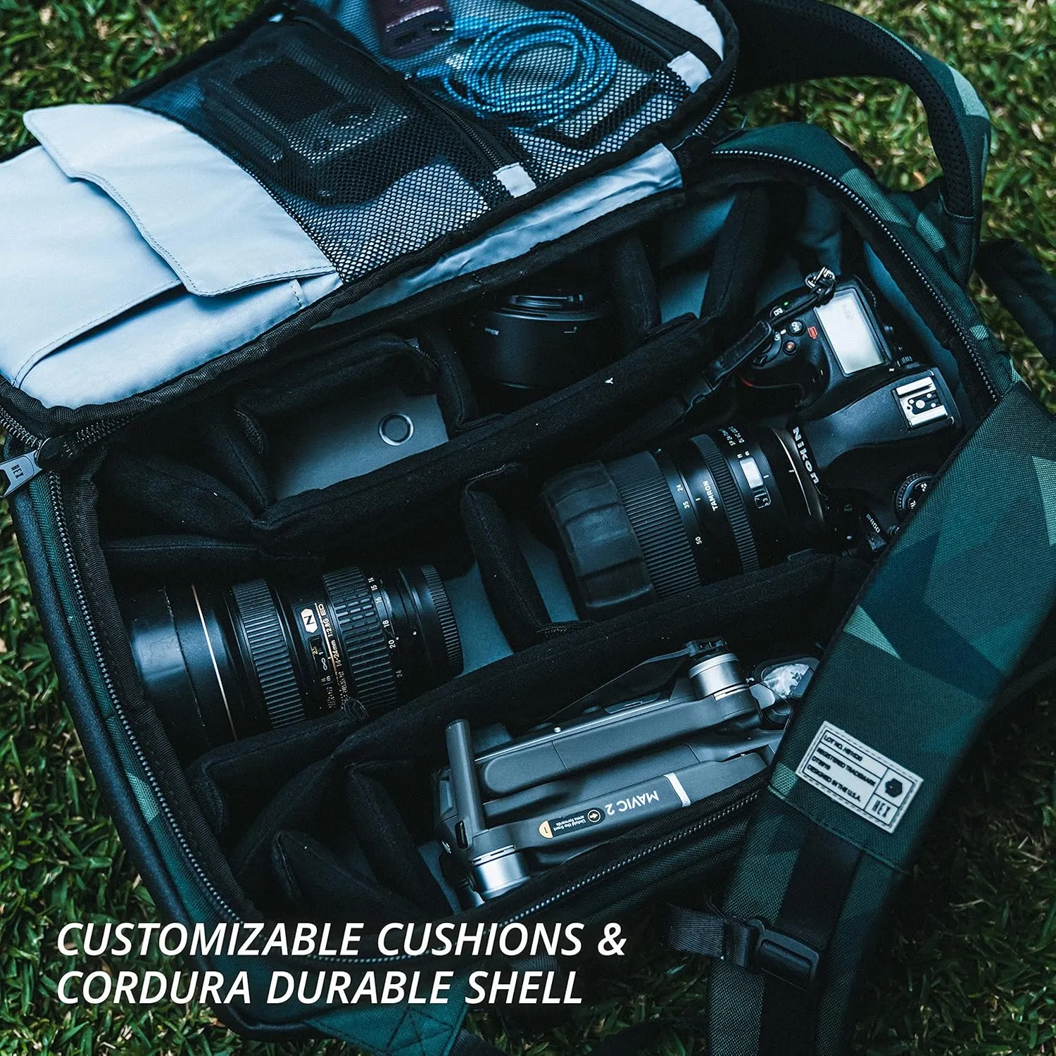HEX Ranger DSLR Sling, with Adjustable Carry Straps, Collapsible Interior Dividers & More, Camo