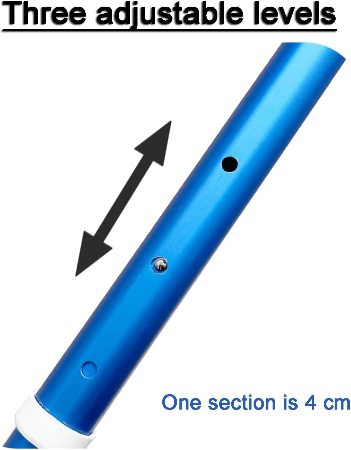High-Strength Titanium Alloy Hiking Staff with Rotatable Handle, Adjustable Height from 38cm to 116cm, and Non-Slip Tip for Enhanced Stability and Comfort(105)