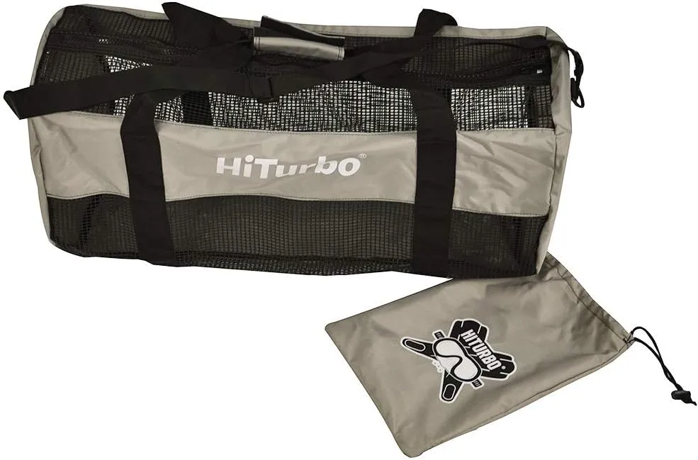 Hiturbo Mesh Dive Duffel Bag: Scuba Gear Bags for Diving, Snorkeling, Freediving and Swimming - 60L Travel Beach Pool Water Sports Equipment Bag with Shoulder Strap