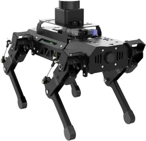 HIWONDER Quadruped Robot for RaspberryPi 5 ROS2 ROS1 Smart Robot Dog with AI Vision TOF Lidar SLAM Mapping and Navigation ROS Open Source Robotic Kit for Adults and Teens, PuppyPi Pro & RPi5 4GB