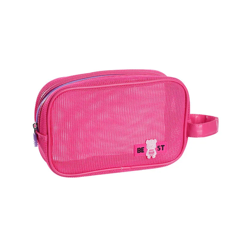 Holiday Portable Storage Business Trip Mesh Cosmetic Bags