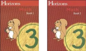 Horizons Math 3 SET of 2 Student Workbooks 3-1 and 3-2 - Engaging Homeschool Math Curriculum, Colorful Consumable Lessons, Spiral Approach for 3rd Grade Paperback
