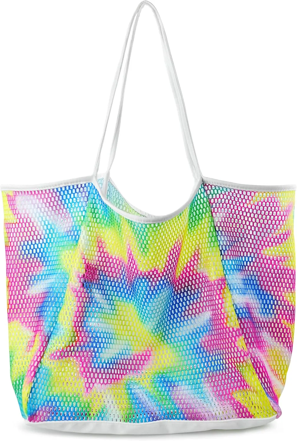 HOXIS Mesh Beach Tote Womens Shoulder Handbag