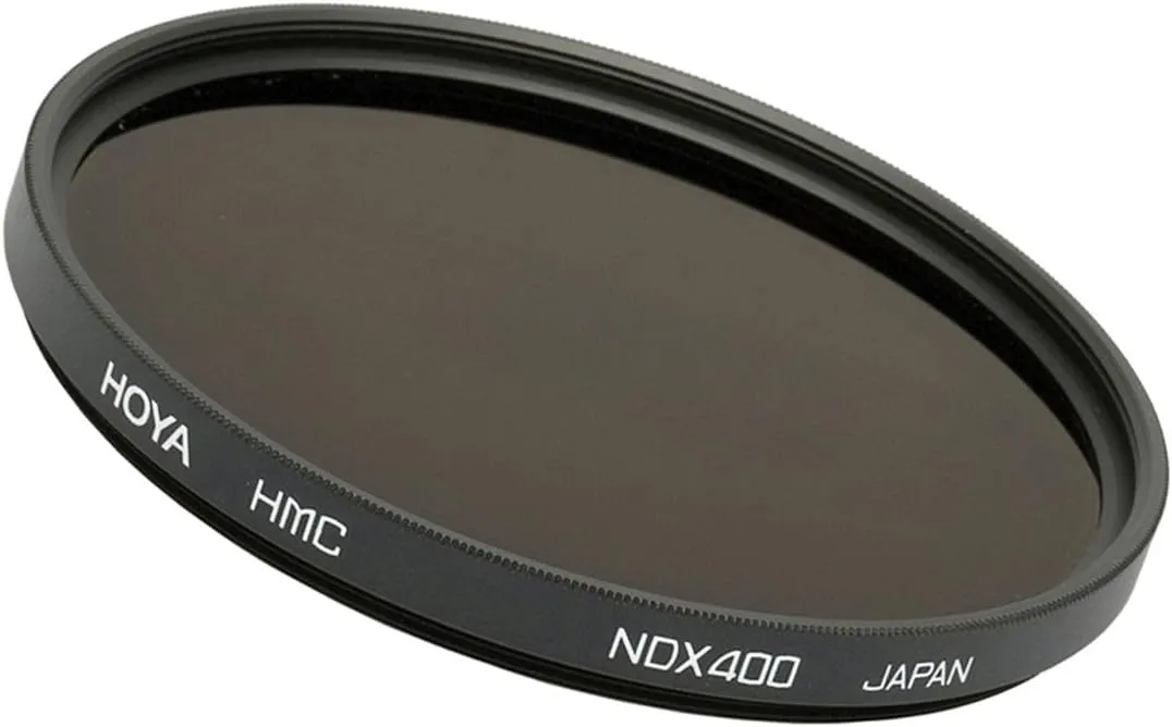 Hoya 55mm Neutral Density ND-400 X, 9 Stop Multi-Coated Glass Filter, Black (0686)