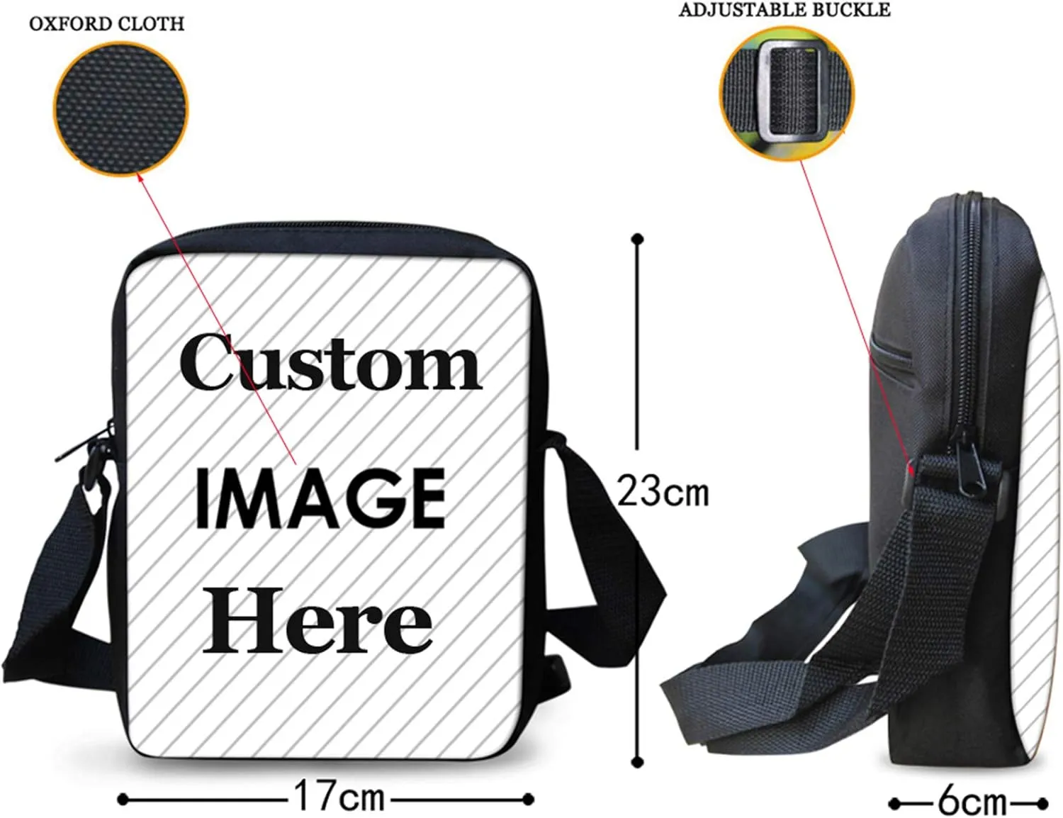 HUGS IDEA Poodle Dog Small Messenger Bag for Women Crossbody Wallet Lightweight Sling Phone Bag Cell Phone Purse Shoulder Handbag Satchel Travel Pouch Gym Sport Bag