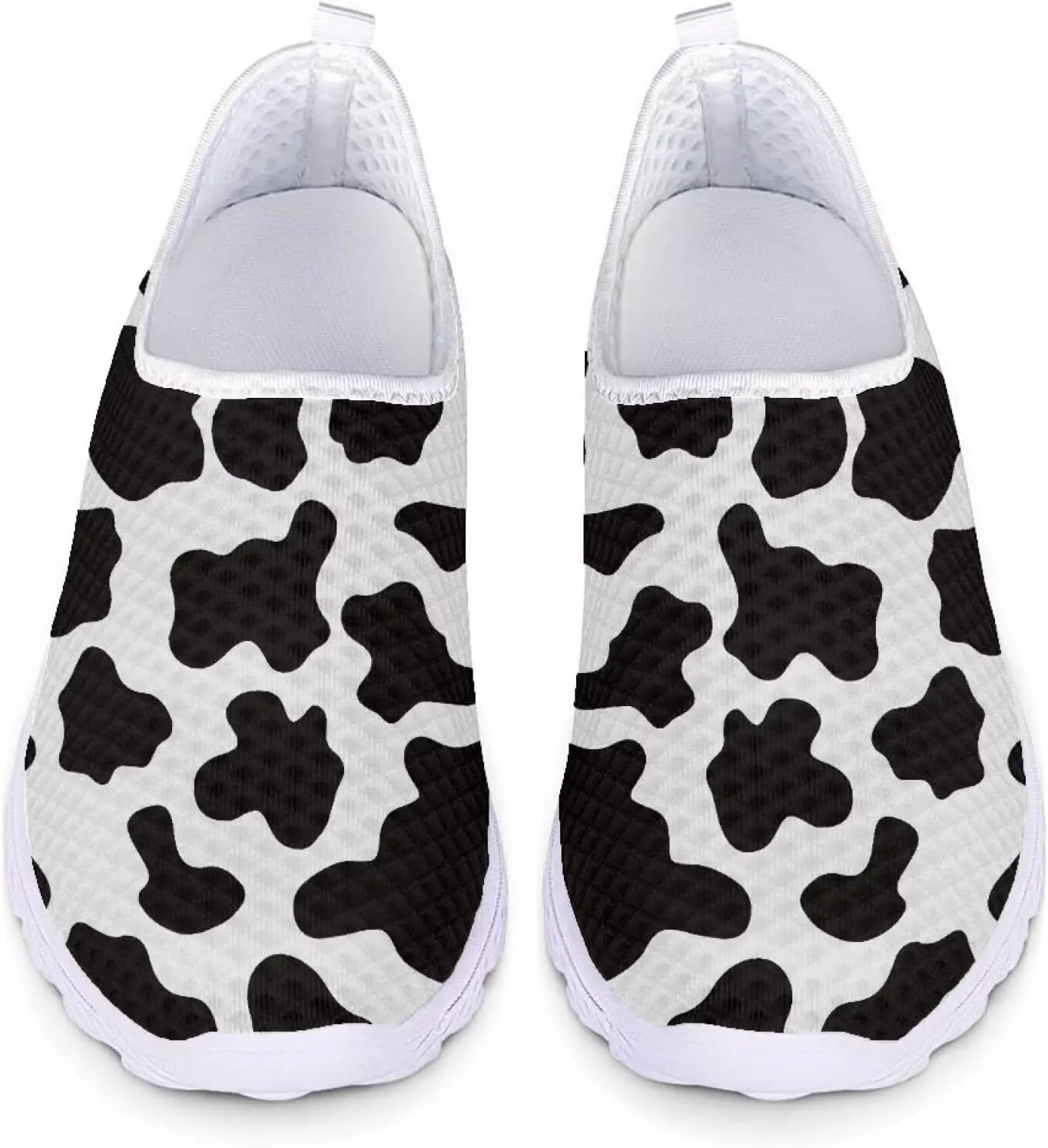 HUGS IDEA Women's Floral Mesh Slip on Shoes