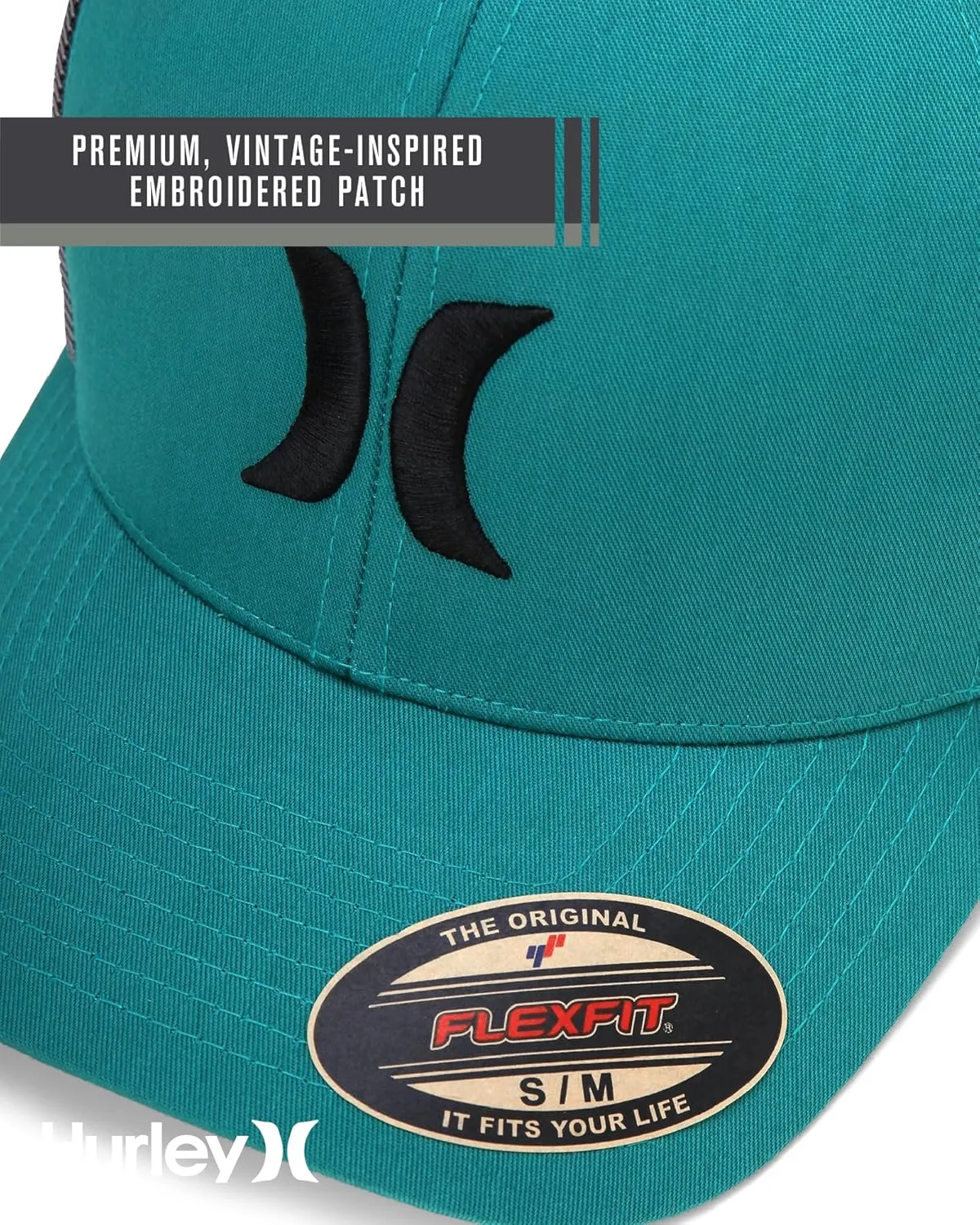 Hurley Men's Hat - Laguna Icon Mesh Fitted Trucker Cap