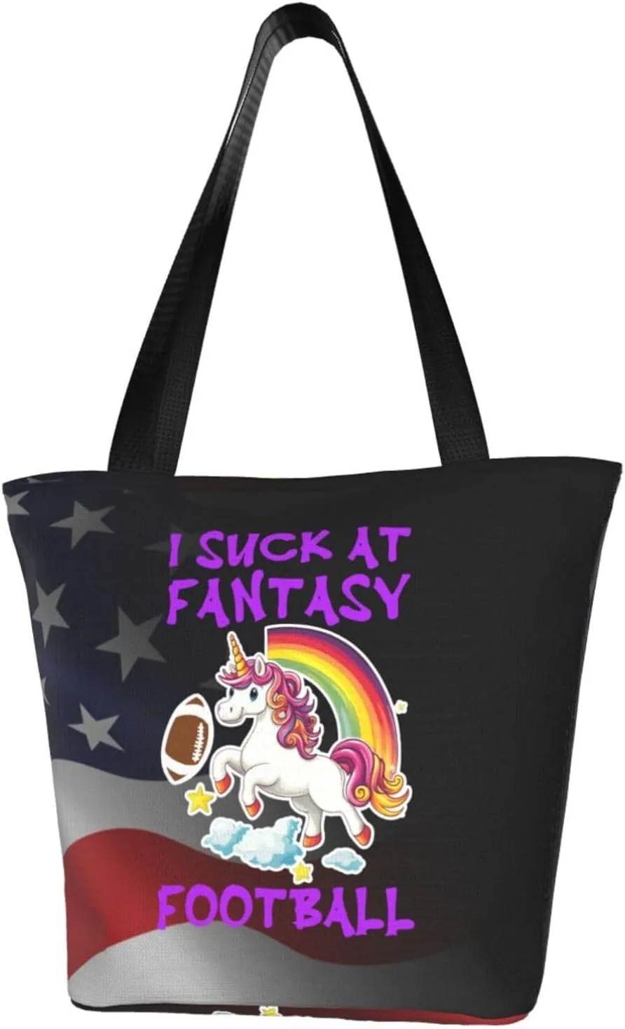 I Suck At Fantasy Football Fashion Shoulder Bag Large Capacity For Man Or Woman