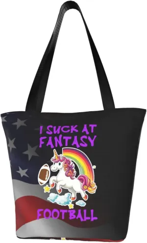 I Suck At Fantasy Football Fashion Shoulder Bag Large Capacity For Man Or Woman