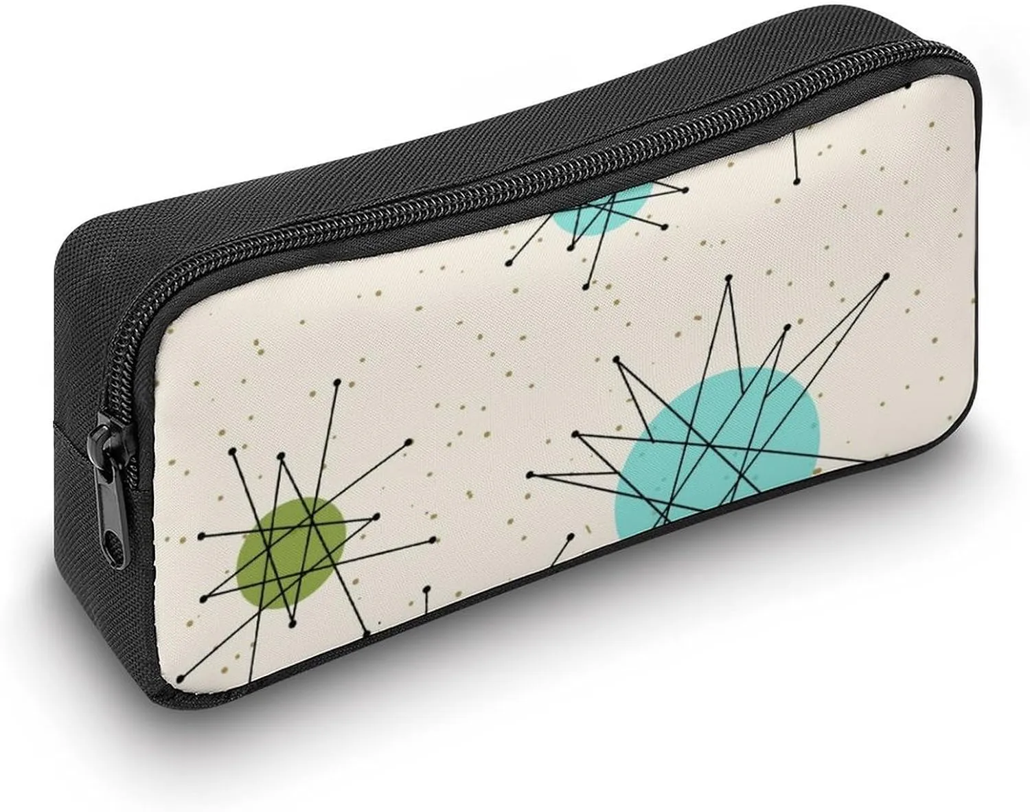 Iconic Atomic Starbursts Portable And Cute Large Capacity Stationery Bag