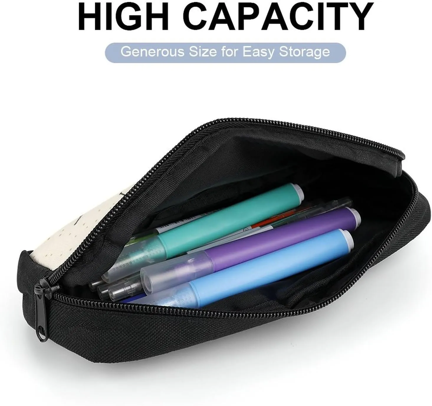 Iconic Atomic Starbursts Portable And Cute Large Capacity Stationery Bag