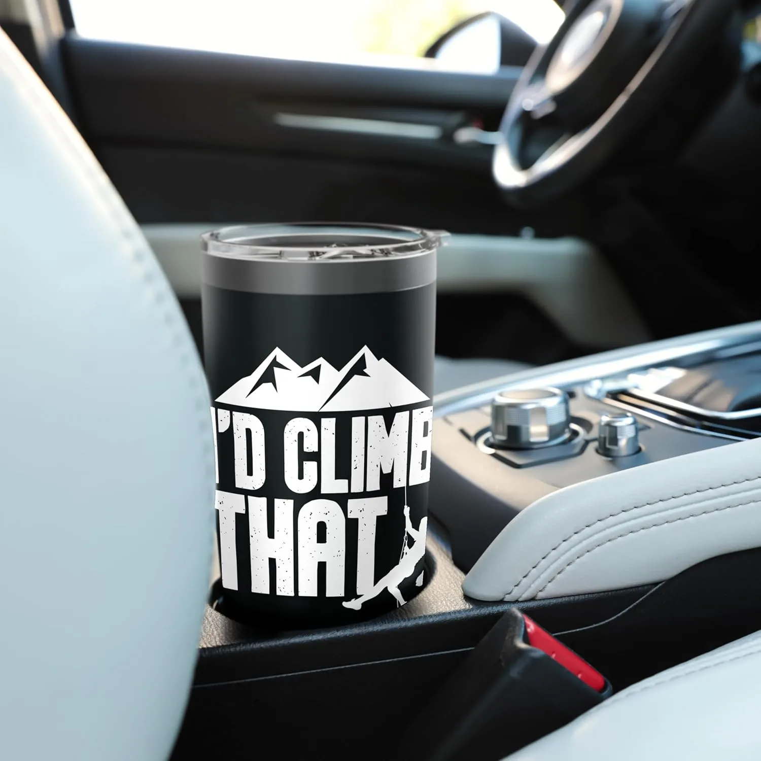 I'd Climb That - Rock Climbing Climber Bouldering Mountain Stainless Steel Insulated Tumbler