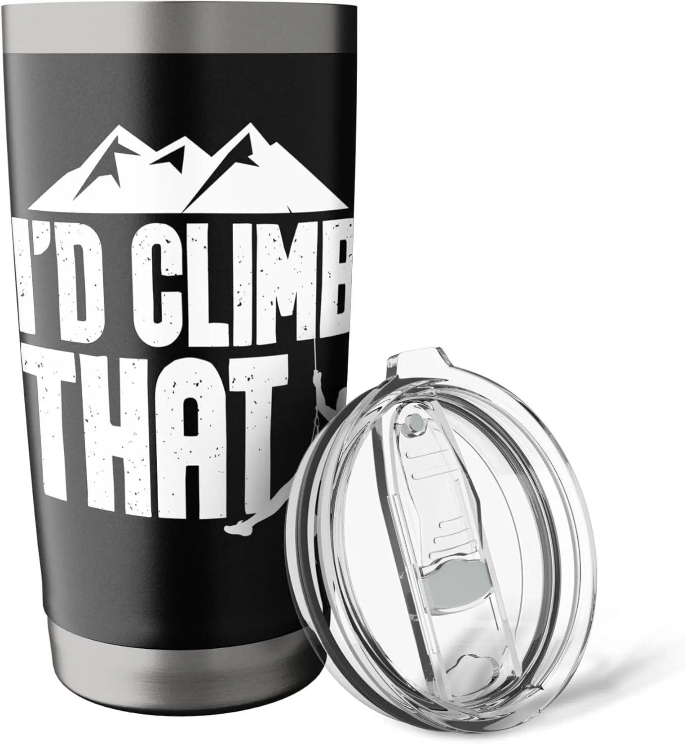 I'd Climb That - Rock Climbing Climber Bouldering Mountain Stainless Steel Insulated Tumbler