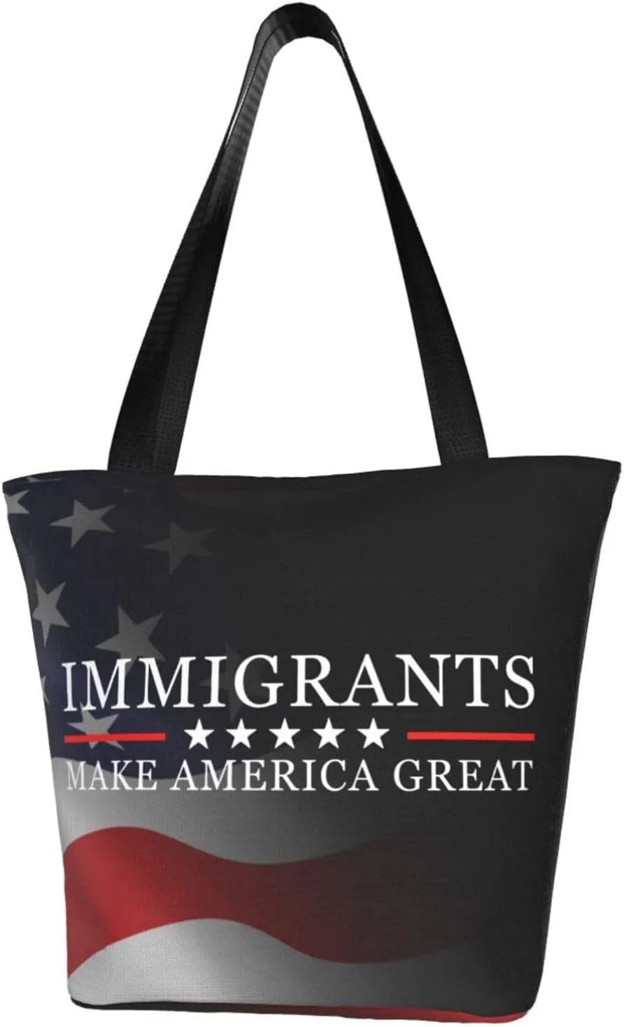 Immigrants Make America Great Fashion Shoulder Bag Large Capacity For Man Or Woman