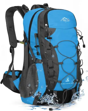 INOXTO lightweight Hiking Backpack 35L/40L Hiking Daypack with Waterproof Rain Cover for Travel Camping Outdoor Men and Women