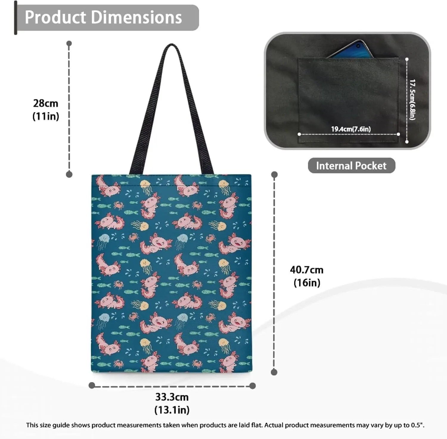 INSTANTARTS Cute Cartoon Chicken Cat Heavy Duty Gusseted Canvas Shoulder Handbag Reusable Linen Tote
