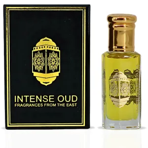 INTENSE OUD Al Yasmin Long Lasting Arabian Perfume Oils for Women 12ML (0.40 OZ) Fragrance Oil with Sweet Jasmine, Creamy Tuberose & Soft Musk Notes - Concentrated Perfume Oil in Black Gift Box