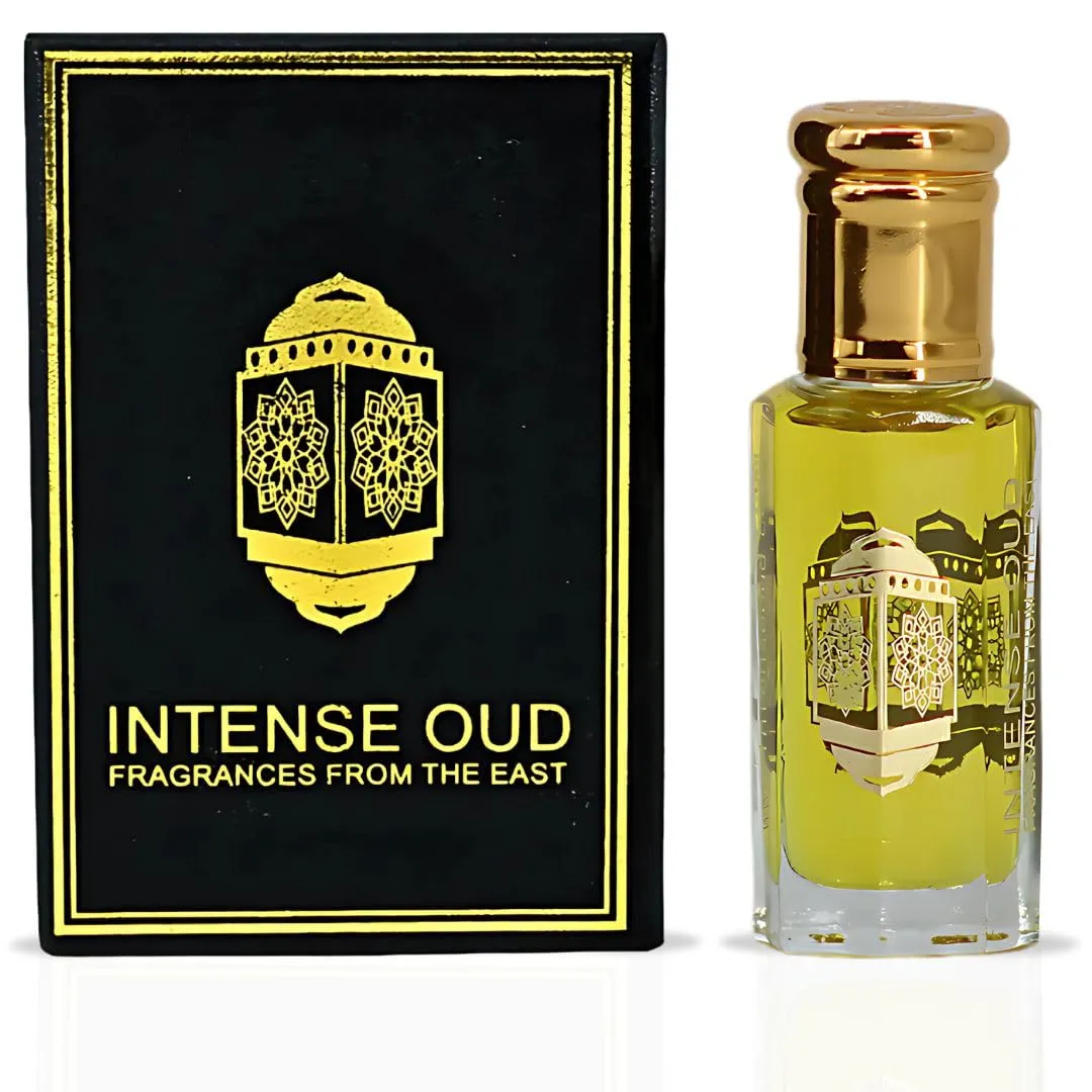 INTENSE OUD Al Yasmin Long Lasting Arabian Perfume Oils for Women 12ML (0.40 OZ) Fragrance Oil with Sweet Jasmine, Creamy Tuberose & Soft Musk Notes - Concentrated Perfume Oil in Black Gift Box