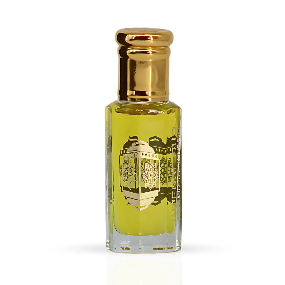 INTENSE OUD Al Yasmin Long Lasting Arabian Perfume Oils for Women 12ML (0.40 OZ) Fragrance Oil with Sweet Jasmine, Creamy Tuberose & Soft Musk Notes - Concentrated Perfume Oil in Black Gift Box