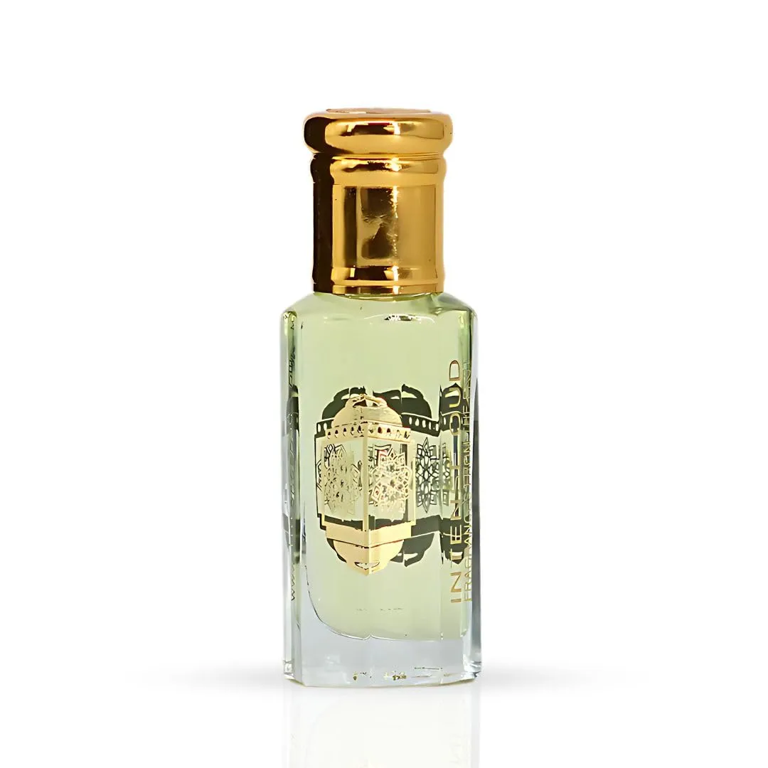 INTENSE OUD Dark Amber Long Lasting Arabian Perfume Oils for Women 12ML (0.40 OZ) Fragrance Oil with Floral Jasmine, Warm Amber & Creamy Vanilla Notes, Concentrated Perfume Oil in Black Gift Box