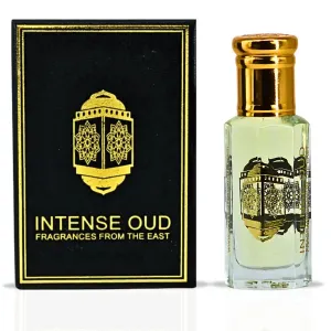 INTENSE OUD Majnoon Long Lasting Arabian Perfume Oils for Women 12ML (0.40 OZ) Fragrance Oil with Sweet Pineapple, Creamy Vanilla & Woody Musky Base - Concentrated Perfume Oil Black Gift Box