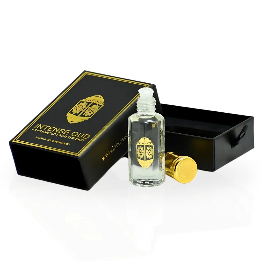 INTENSE OUD Tasfiq Long Lasting Arabian Perfume Oils for Women 12ML (0.40 OZ) Concentrated Perfume Oil in a Luxurious Black Gift Box – Fragrance Oil With Fruity & Woody Essence of Elegance