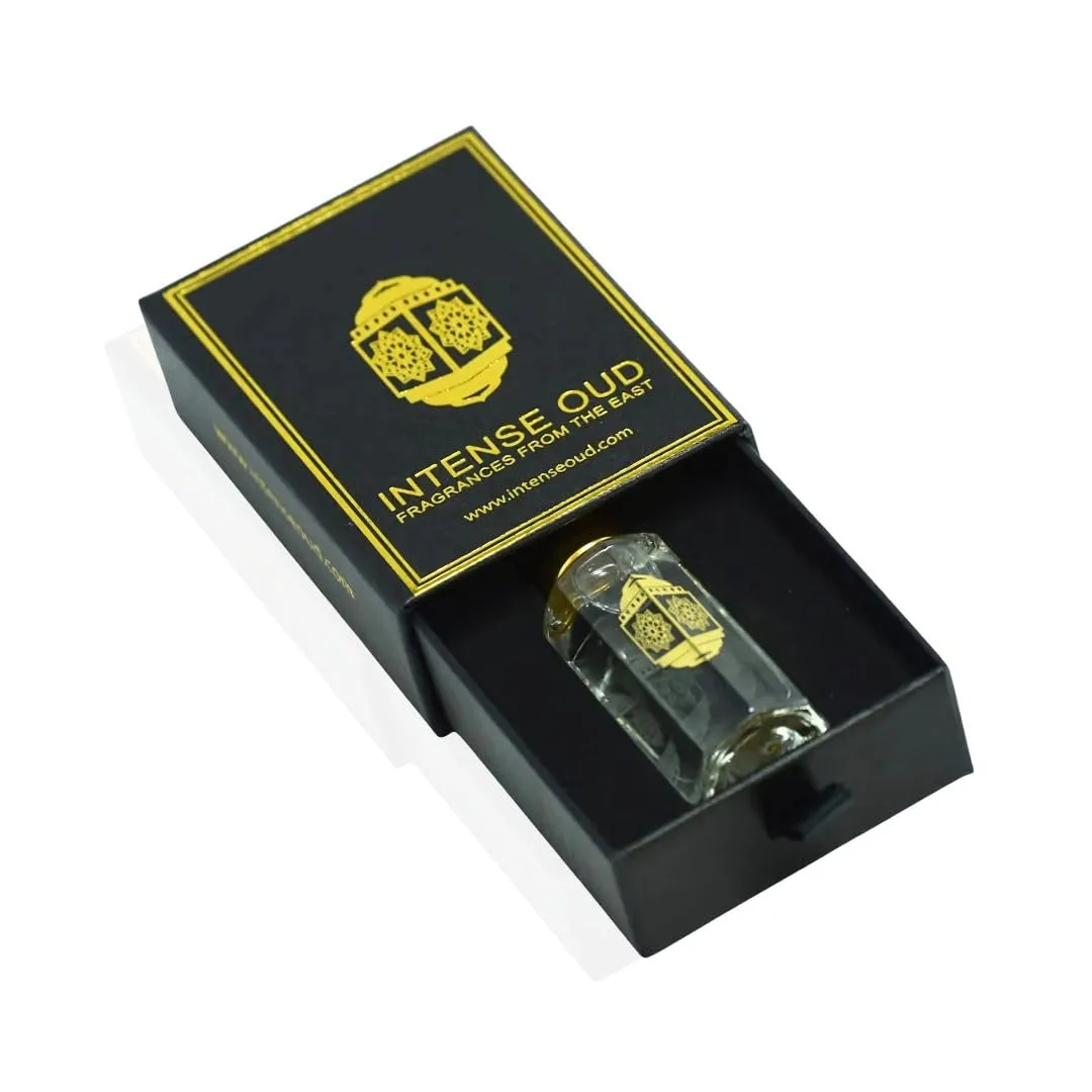 INTENSE OUD Tasfiq Long Lasting Arabian Perfume Oils for Women 12ML (0.40 OZ) Concentrated Perfume Oil in a Luxurious Black Gift Box – Fragrance Oil With Fruity & Woody Essence of Elegance