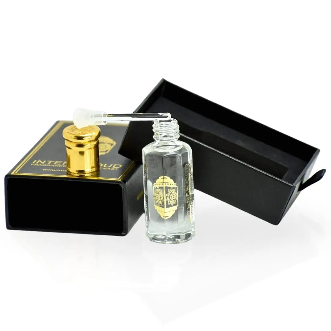 INTENSE OUD Tasfiq Long Lasting Arabian Perfume Oils for Women 12ML (0.40 OZ) Concentrated Perfume Oil in a Luxurious Black Gift Box – Fragrance Oil With Fruity & Woody Essence of Elegance