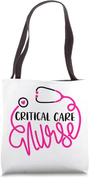 Intensive Care Nursing Department Cute Critical Care Nurse Tote Bag