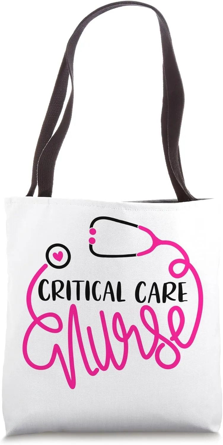 Intensive Care Nursing Department Cute Critical Care Nurse Tote Bag