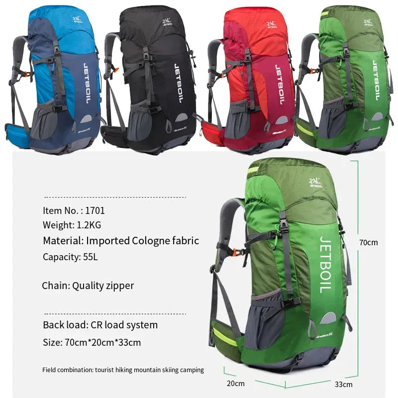 Jetboil Mountaineering Backpack, 55L Large Capacity
