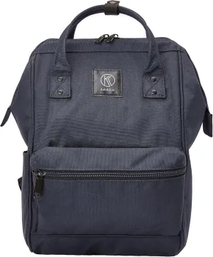 Kah&Kee Polyester Travel Backpack Functional Anti-theft School Laptop for Women Men (Navy, Small)