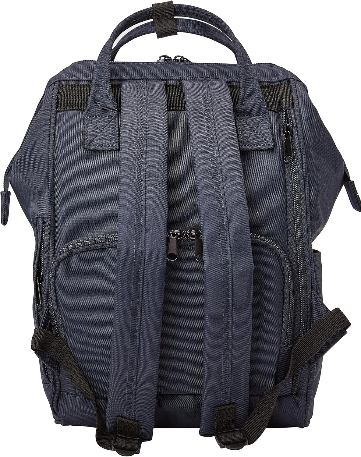 Kah&Kee Polyester Travel Backpack Functional Anti-theft School Laptop for Women Men (Navy, Small)