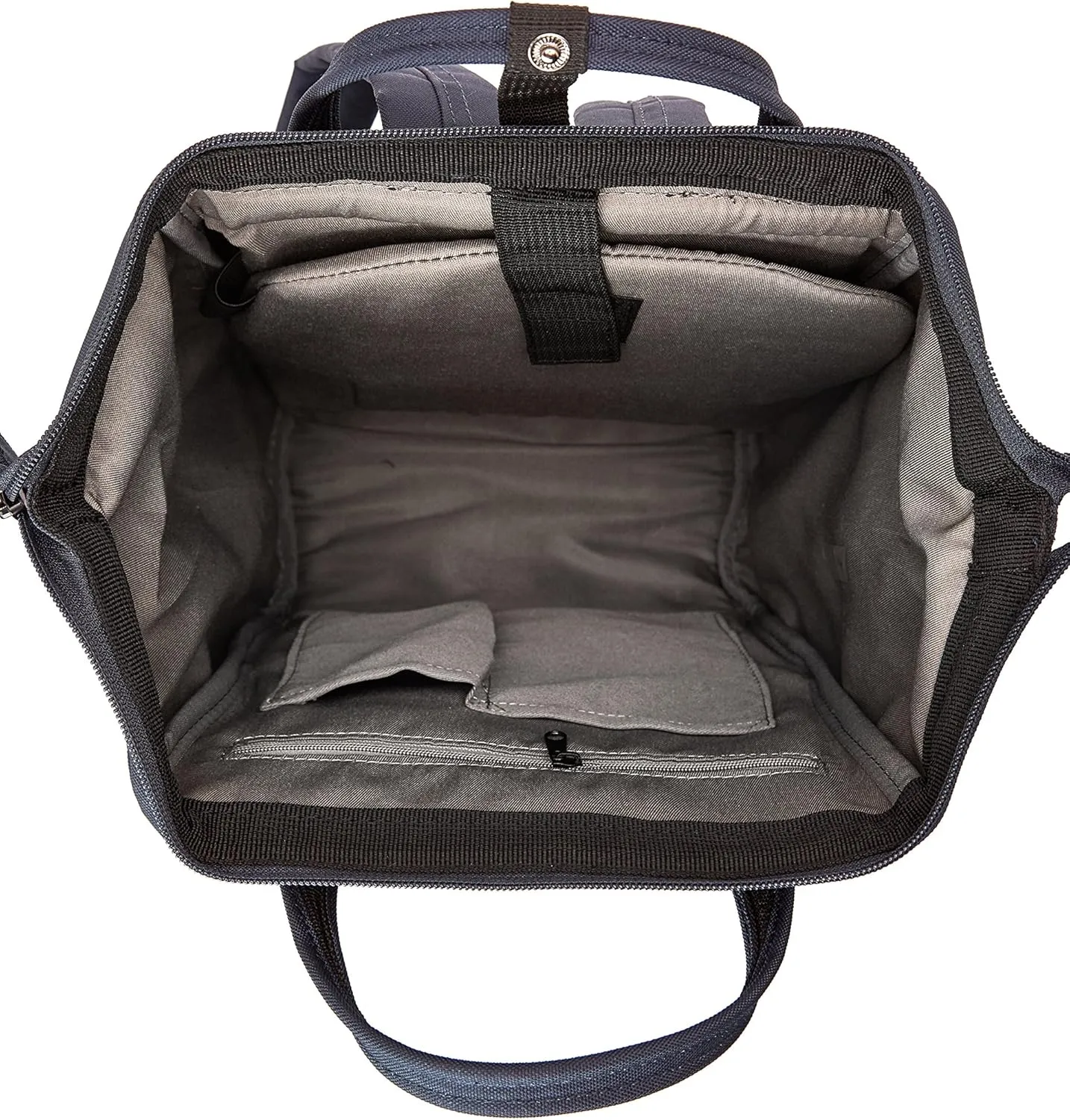 Kah&Kee Polyester Travel Backpack Functional Anti-theft School Laptop for Women Men (Navy, Small)