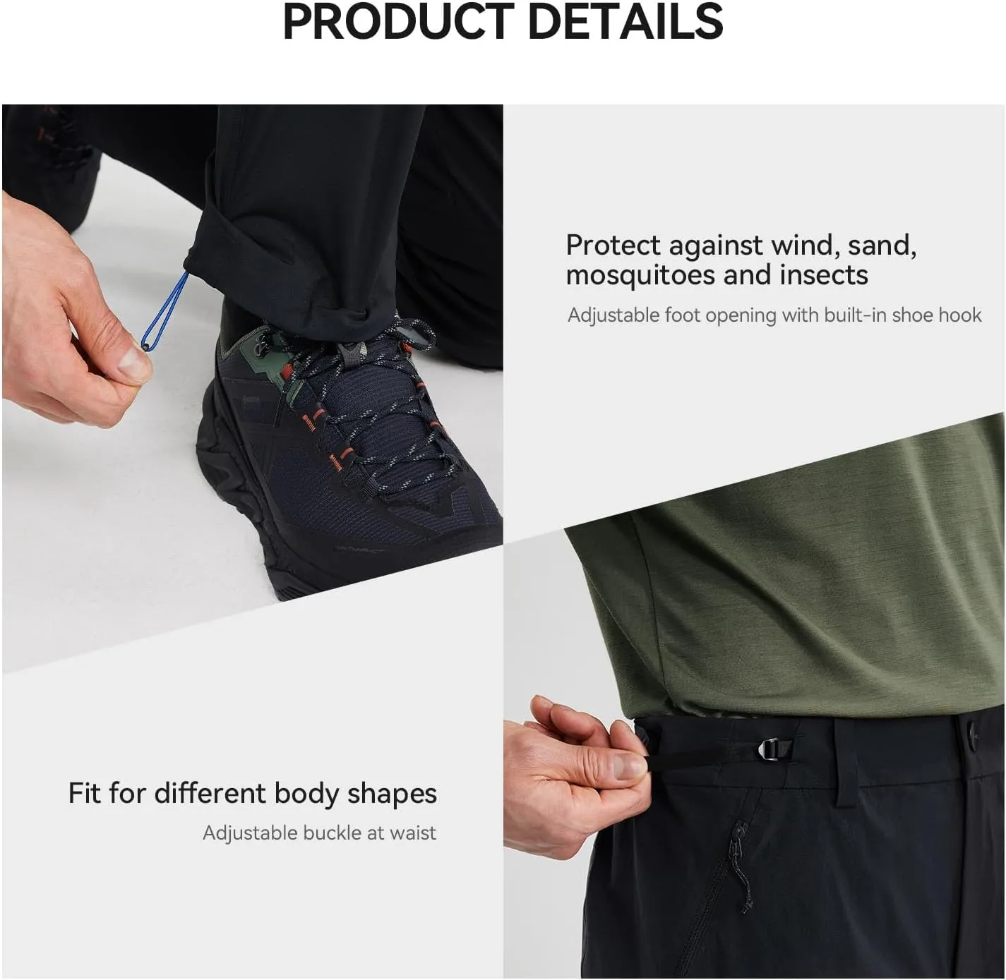 KAILAS Men's Hiking Pants Quick Dry Cargo Pants Waterproof Lightweight Breathable Cordura Mountaineering Outdoor Comfort