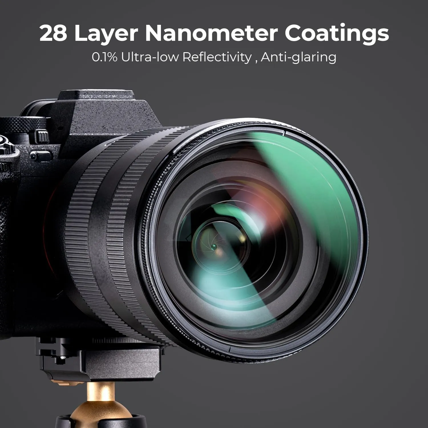 K&F Concept 77mm Ultra-Low Reflectivity Circular Polarizers Filter 28 Multi-Layer Coatings Ultra-Slim High Definition Polarizing Camera Lens Filter (Nano-X Series)