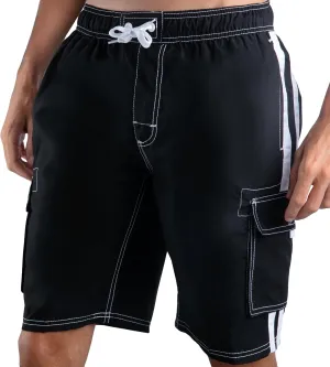 Kanu Surf Men's Barracuda Swim Trunks, 9" Inseam (Regular & Extended Sizes)