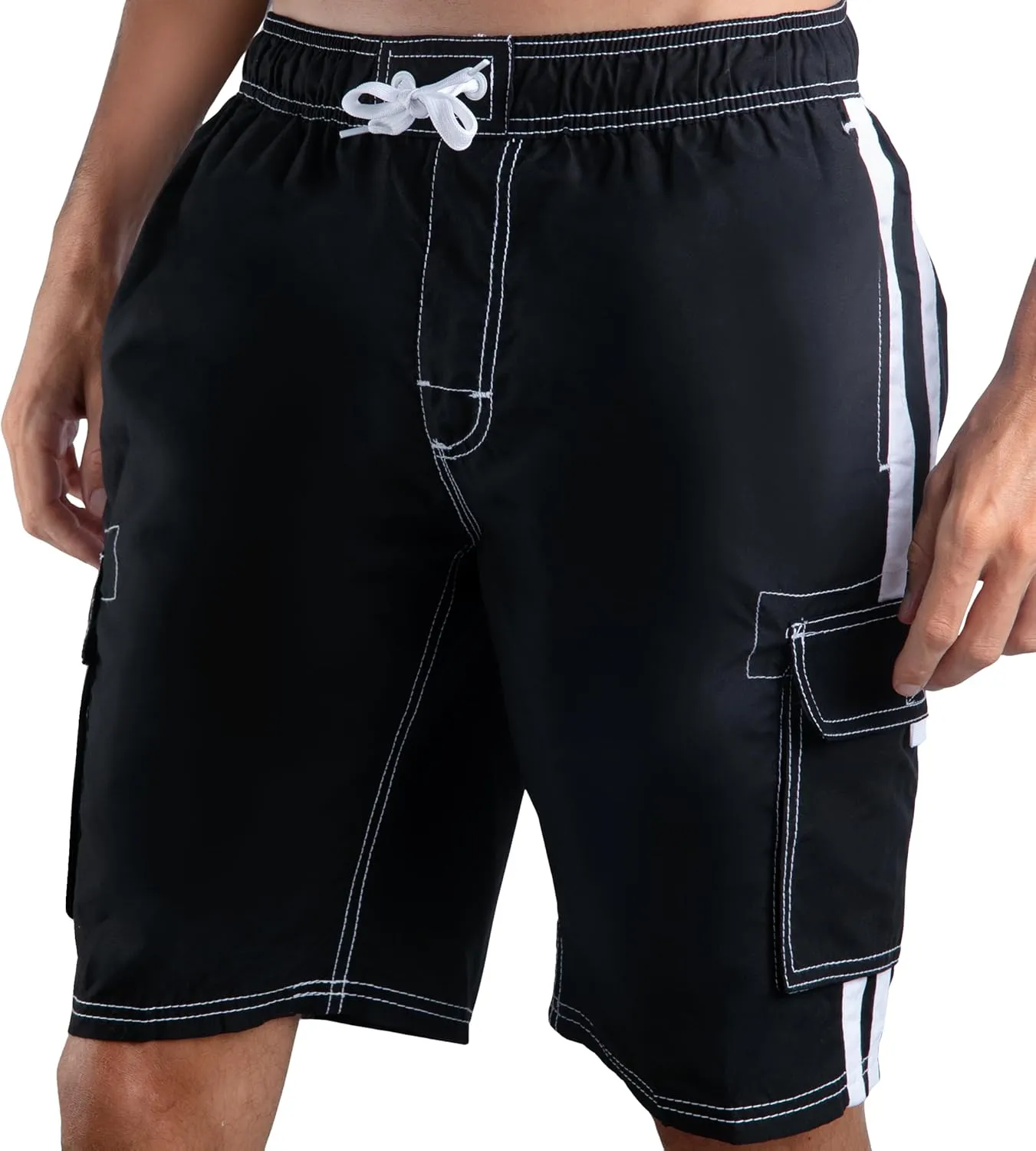 Kanu Surf Men's Barracuda Swim Trunks, 9" Inseam (Regular & Extended Sizes)