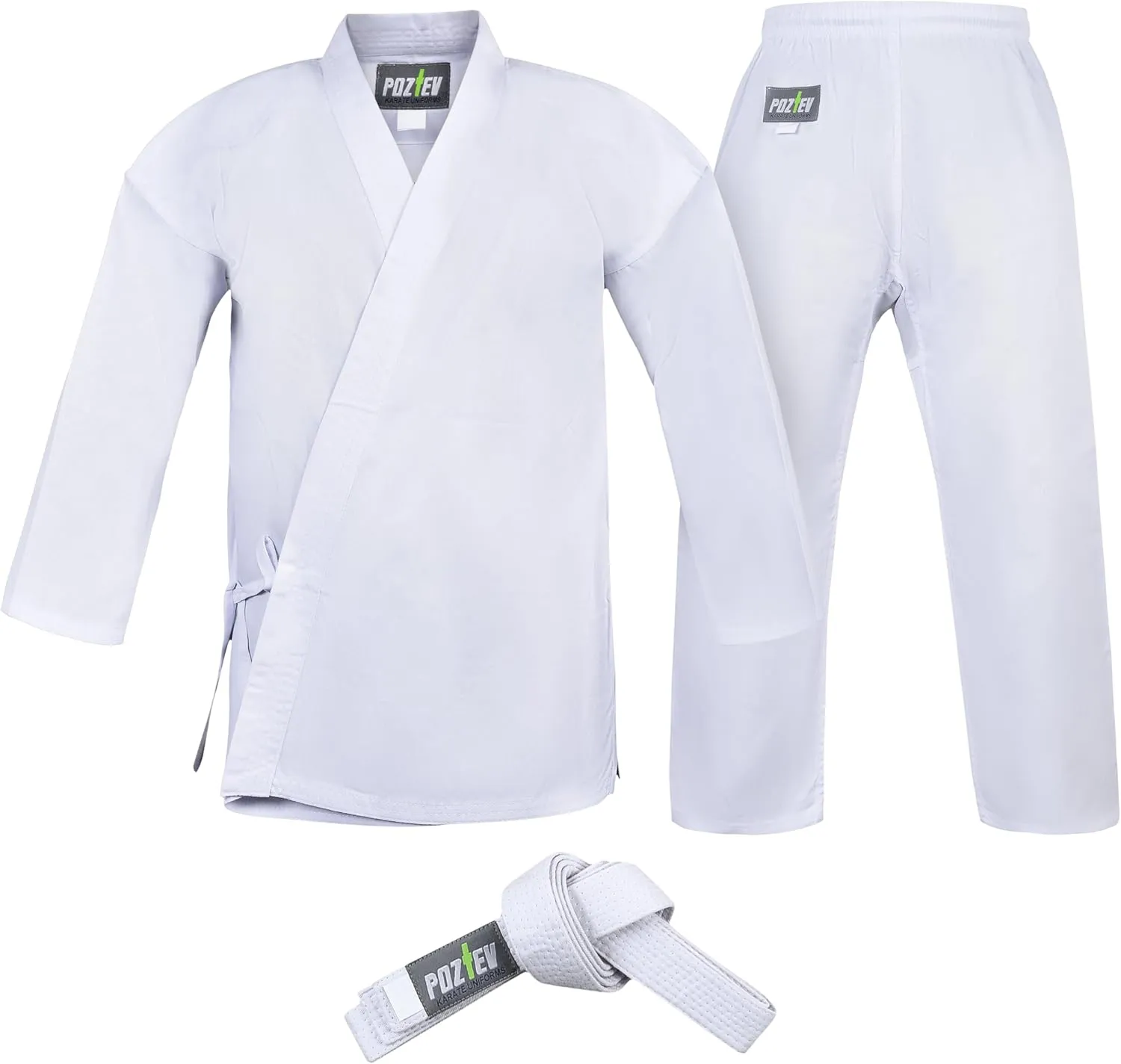 Karate Uniform for Kids & Adults Lightweight Student Gi Pants and Jackets for Martial Arts Uniform With Free Belt