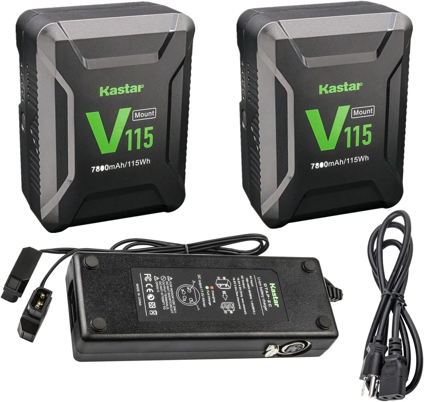Kastar 2-Pack Battery and Dual D-Tap Charger Replacement for DSR-70 DSR-70A DSR-70AP (Portable Editing Recoder) BC-L100CE BKW-L601/2 BVP-5 BVP-50 BVP-550W BVP-7 BVP-70 BVP-90 BVP-BVV5 Camera
