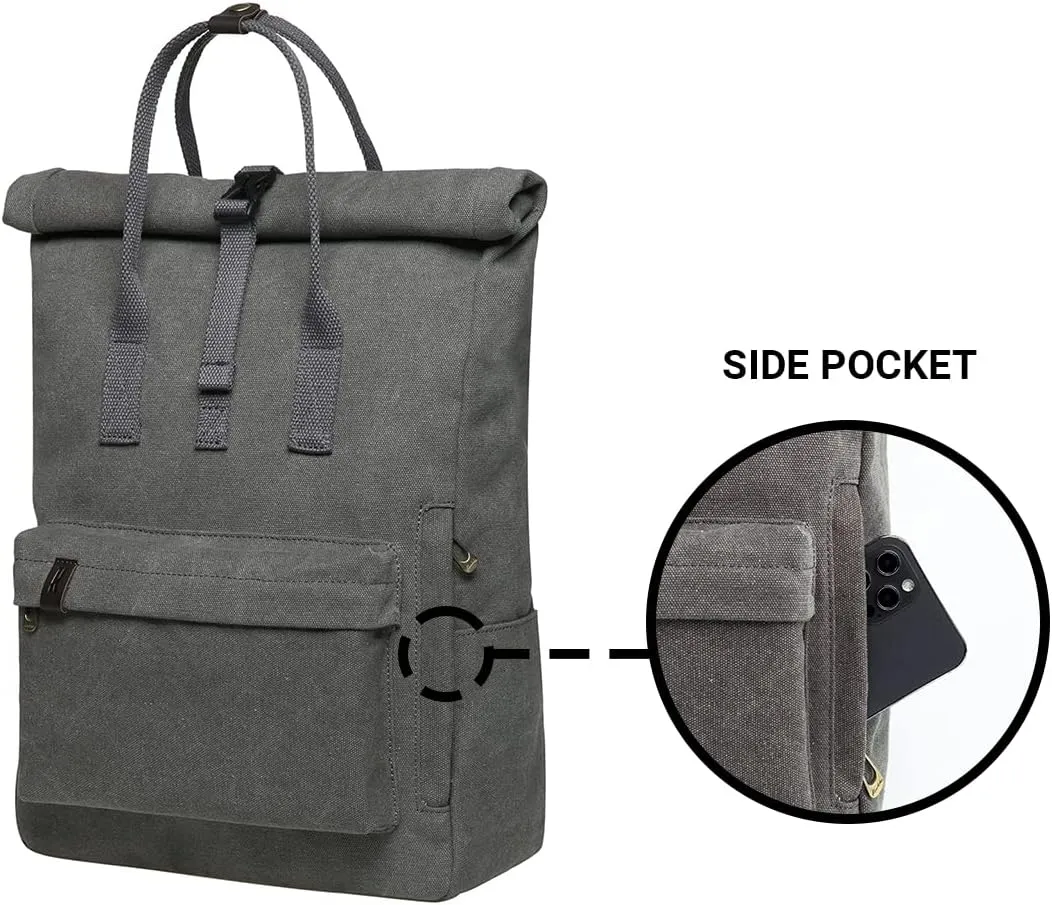 KAUKKO Laptop Backpack for Women Men Causal Backpack (47-2-GREY)