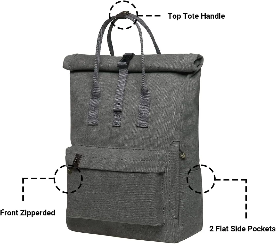 KAUKKO Laptop Backpack for Women Men Causal Backpack (47-2-GREY)