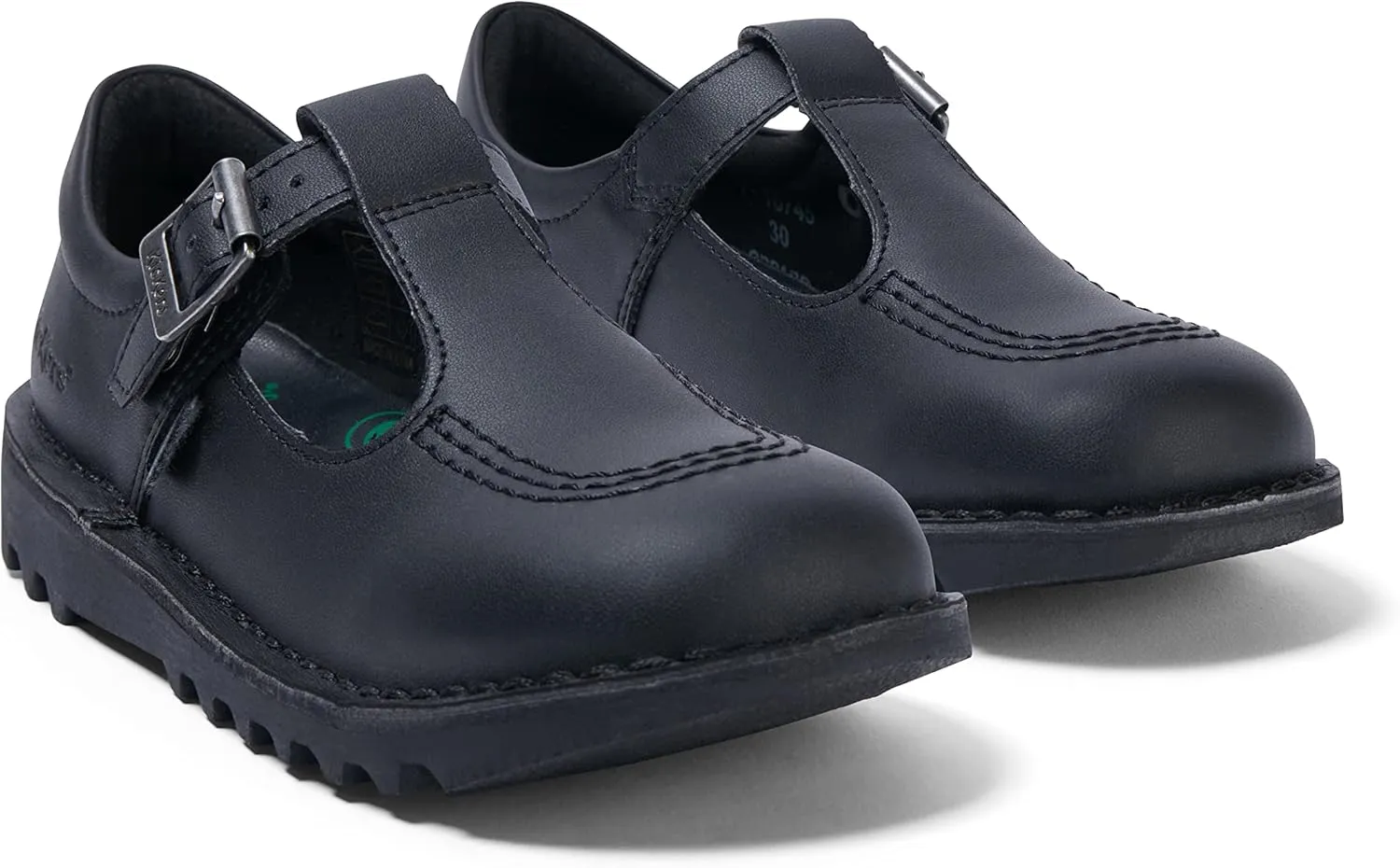 Kickers Kid's Kick T Bar Vegan School Shoes, Extra Comfortable, Added Durability, Quality, Kid's, Girls