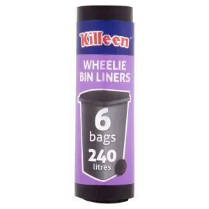 Killeen Wheelie Bin Liners 6 Bags 240L