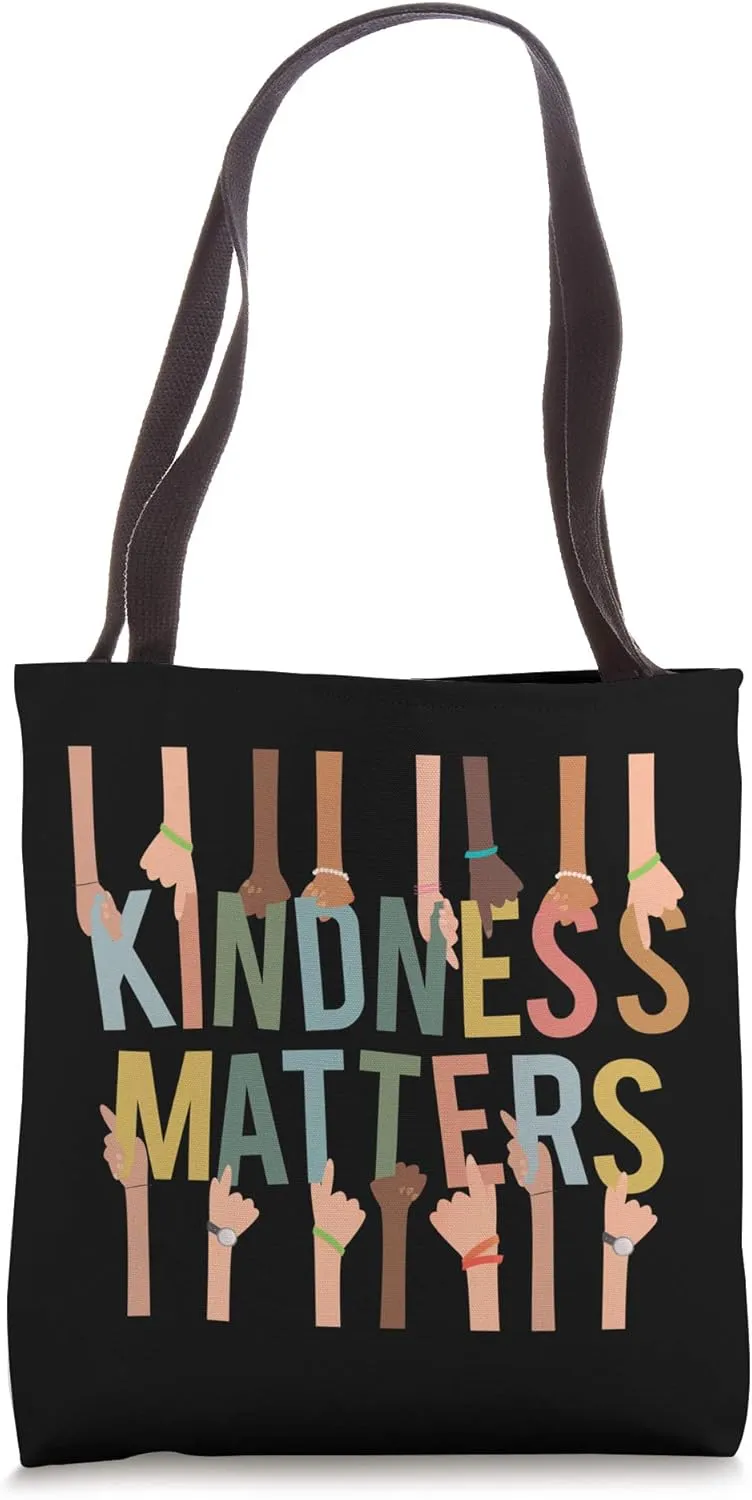 Kindness Matters Anti-Bullying Diversity Inclusion Tote Bag