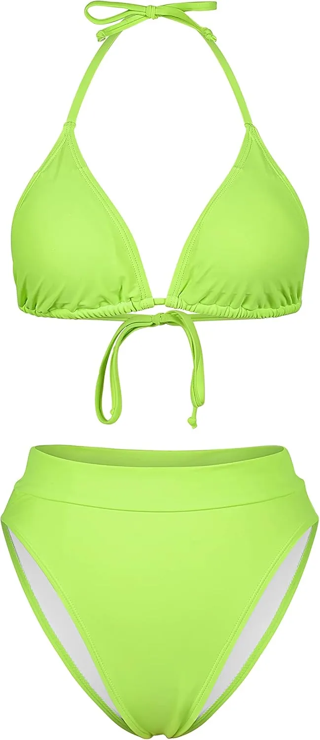 Kisscynest Women's 3 Pieces Swimsuit with Long Sleeve Mesh Shirt Coverup
