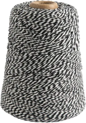 Knit Picks Dishie Cone Worsted Weight 100% Cotton Yarn - 400 g (Black Twist)