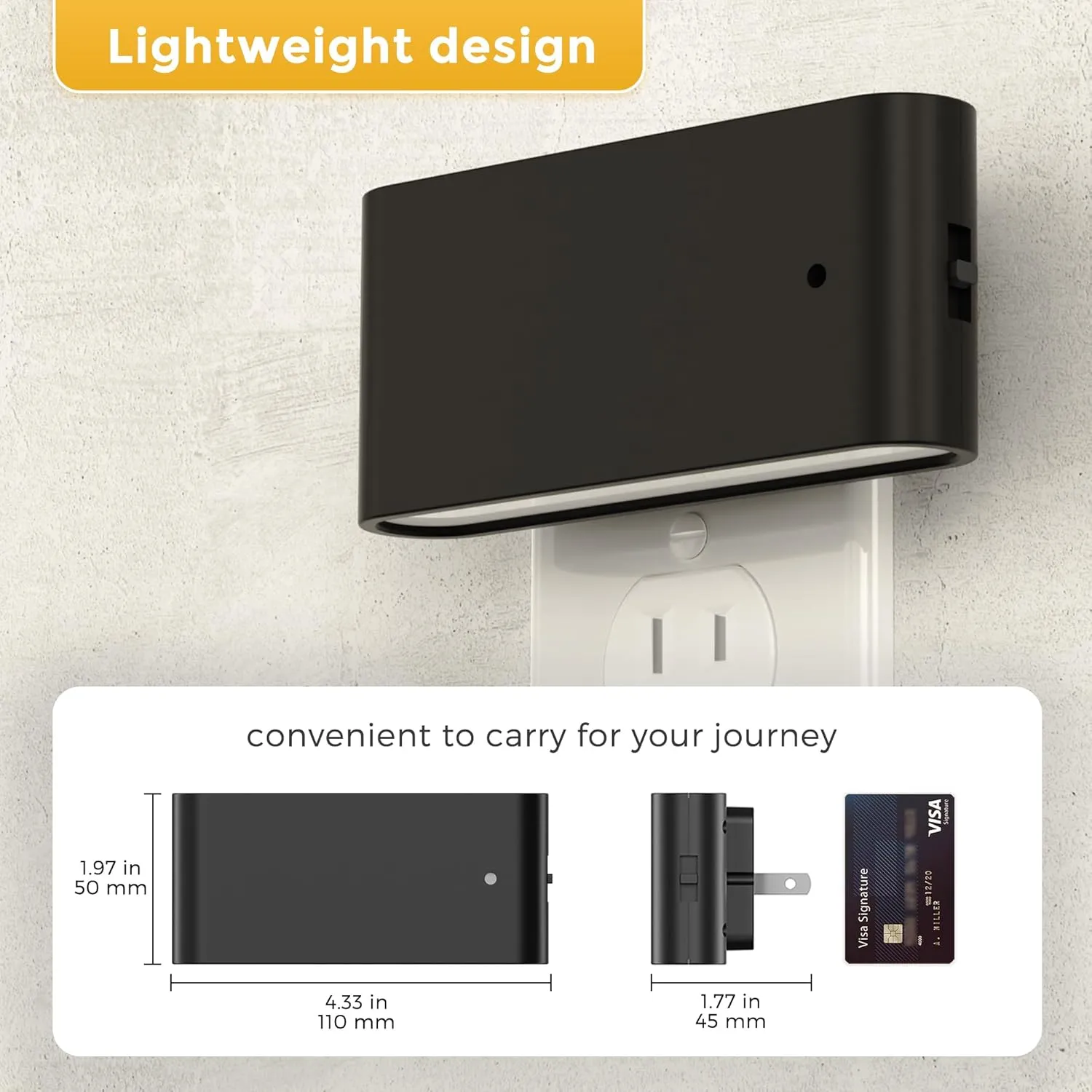L LOHAS LED Night Light, 2 Pack Dimmable Modern LED Night Lights Plug into Wall,Dusk to Dawn Sensor Night Lights for Kid, 0-100LM 2000K Amber Nightlight for Hallway Bedroom Stairway